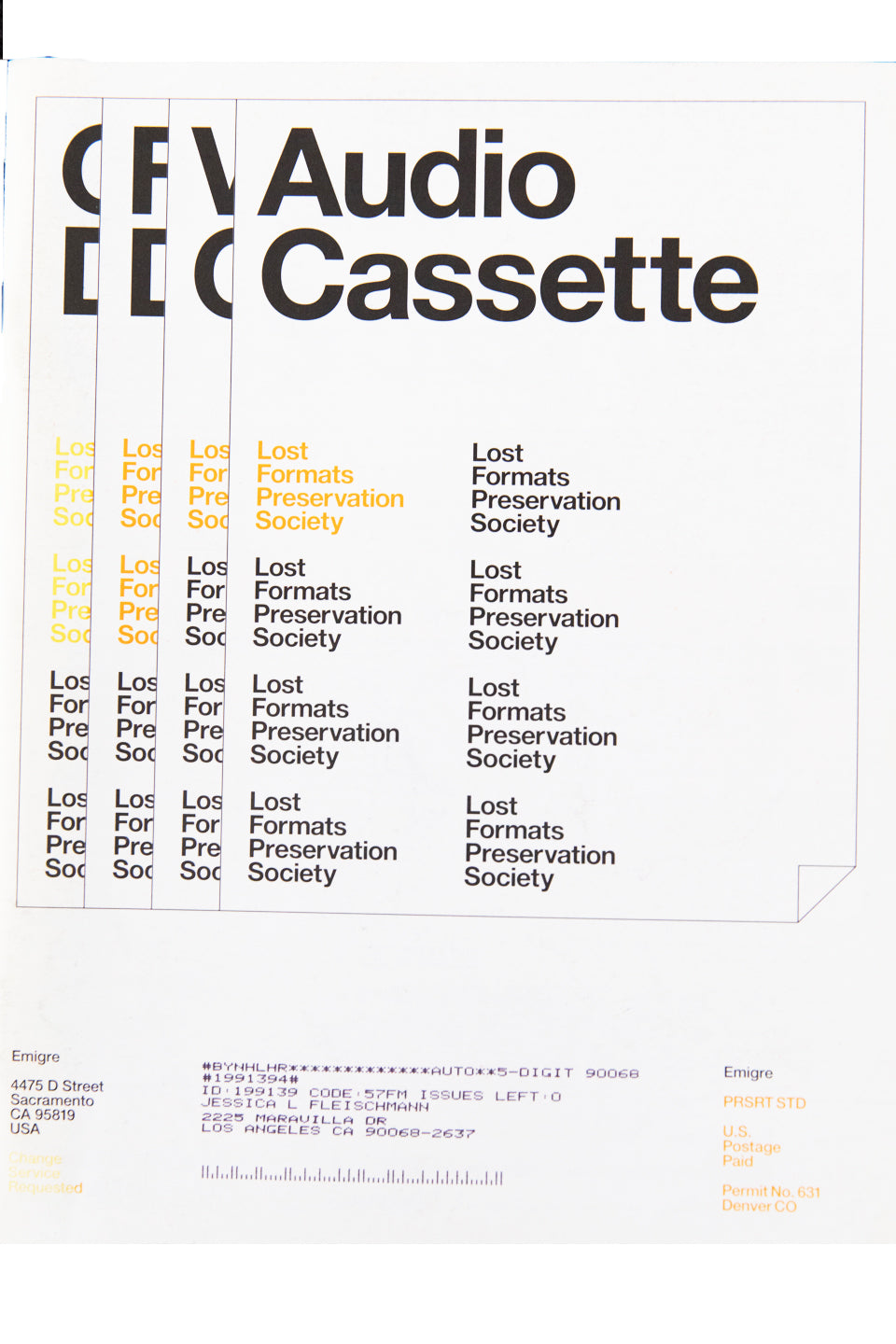 EMIGRE No. 57 | LOST FORMATS PRESERVATION SOCIETY