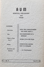 Load image into Gallery viewer, AUM | Spiritual Philosophy and Yoga Vol. 1 No.11