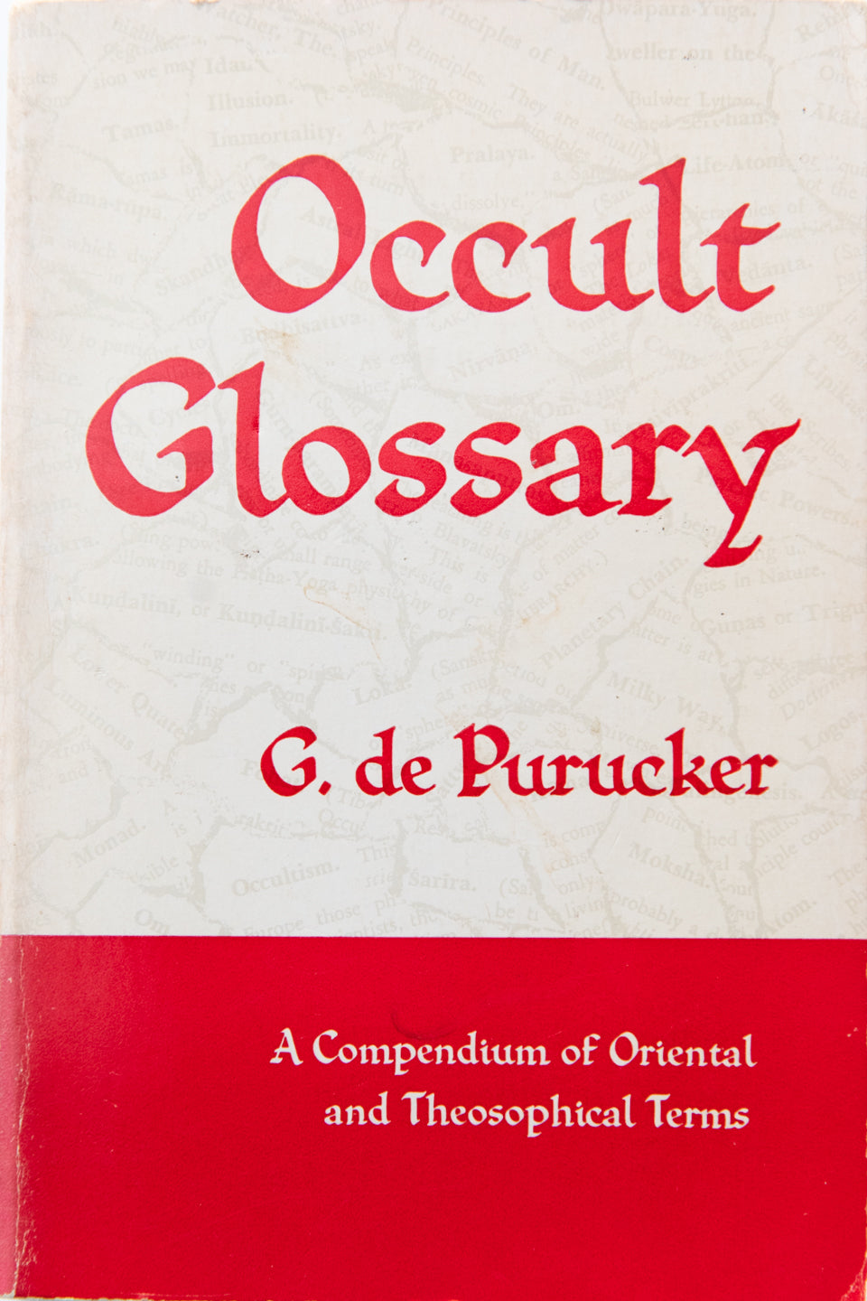 OCCULT GLOSSARY | A Compendium of Oriental and Theosophical Terms